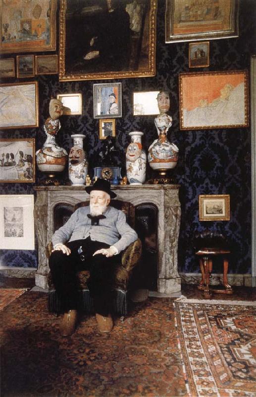 James Ensor James Ensor in his studio France oil painting art